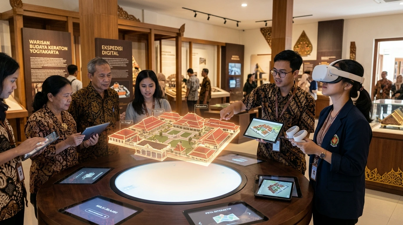 Pemanfaatan model HBIM untuk tur virtual dan edukasi publik.
